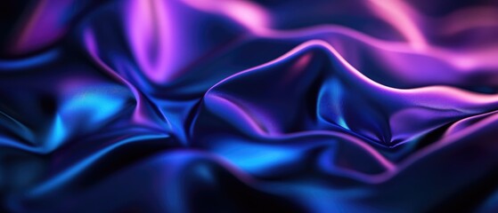 Fototapeta premium Abstract defocused geometric curves in 4k resolution suitable for wallpaper backdrop and diverse elegant design Features royal blue dark purple and black hues
