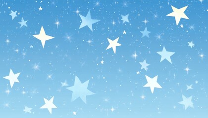 Light blue 2D cartoon backdrop featuring celestial stars Modern abstract design showcasing Big Dipper stars Ideal for cosmic background templates