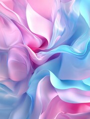 Obraz premium Fantasy 3D abstract background featuring pink and blue hues ideal for use in portfolios weddings beauty salons or as digital wallpaper