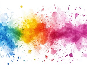 Fototapeta premium Colorful abstract watercolor splash background design