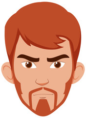 Serious Man with Red Hair