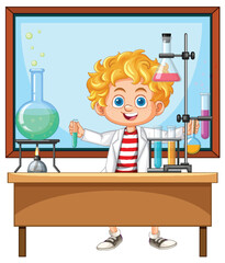 Young Scientist in Laboratory