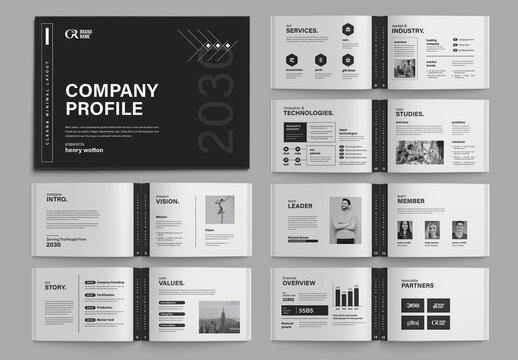 Landscape Company Profile Layout
