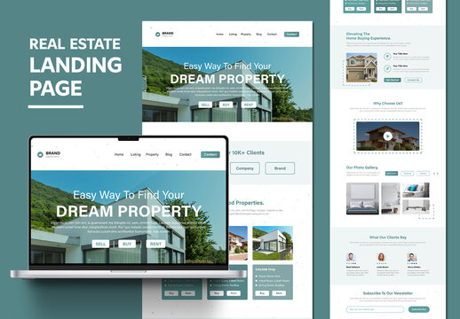 Elegant Responsive Real Estate Landing Page