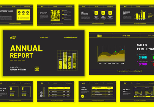 Annual Report Presentation Layout