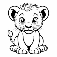 Adorable Animal Coloring Pages for Download &ndash; Perfect for Kids & DIY Projects, generated ai