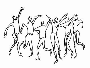 One-Line Dance: A Symphony of Movement in a Single Stroke