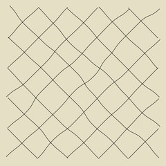 Fototapeta premium Illusion mesh of grid dimension and shape create from the distortion line graphic background surface 