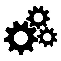 Gears simple icon