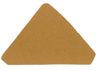 brown corrugated cardboard triangle