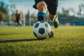 Fototapeta premium attacking football