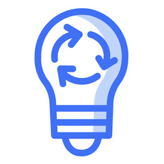 Idea & Lightbulb Icon Shady Style