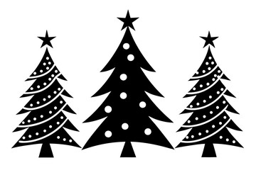 Obraz premium Christmas icons set. Vector illustrations.