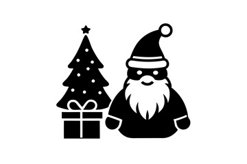 Christmas icons set. Vector illustrations.