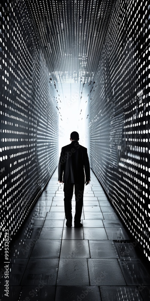 Canvas Prints data-driven marketing seen from behind.