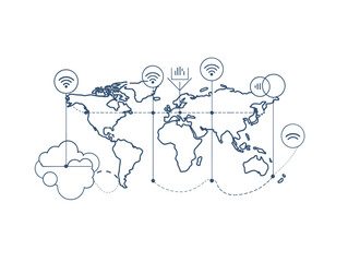 Unified World: A Single Line Embracing the Global Village