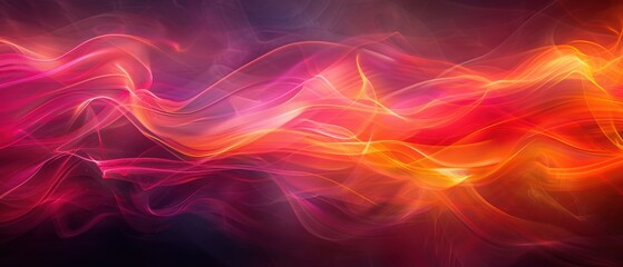 Fototapeta premium Colorful Abstract Wave with Bright Light Effects