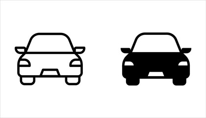 Car Icon set editable vector, isolated on white background