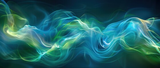 Obraz premium Colorful Abstract Flowing Wave Background