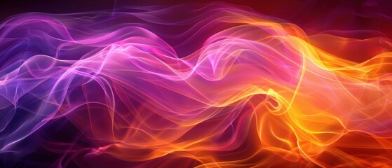 Obraz premium Colorful Abstract Light Waves Background Design