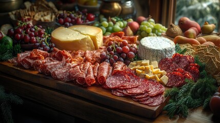 Exquisite Charcuterie Board Arrangement Ideal for Entertaining and Events