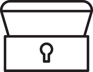 Treasure Chest Line Icon