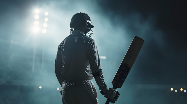 Batsman won the match in a winning posture.