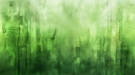 Green colors watercolor color abstract brush Wood background. Generative AI.