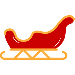 Santa Sleigh Illustration