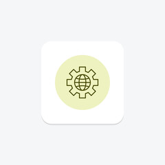 Environmental Management line icon , vector, pixel perfect, illustrator file