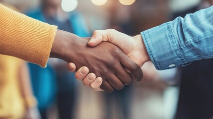 Hands Shaking in a Business Environment