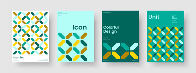 Fototapeta premium Geometric Business Presentation Design. Modern Banner Layout. Abstract Poster Template. Report. Background. Flyer. Book Cover. Brochure. Magazine. Notebook. Catalog. Pamphlet. Brand Identity