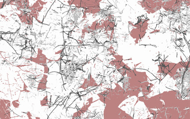 Cracks on the damaged stone wall. Rectangle backdrop