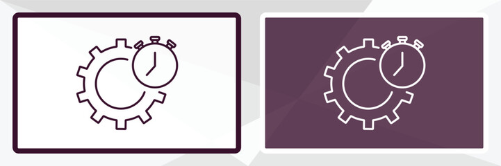 seo management outline icon. Linear vector from programming concept. Thin line white and black seo management icon isolated on white and dark background