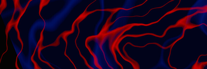 Abstract red and blue wave background