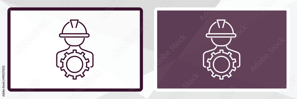 Poster serve outline icon. linear vector from people concept. thin line white and black serve icon isolated