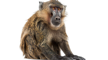 Obraz premium Baboon isolated on transparent background, png