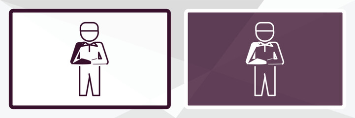 qiyam outline icon. Linear vector from people concept. Thin line white and black qiyam icon isolated on white and dark background