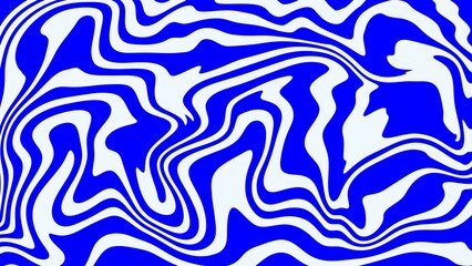 Abstract background of random blue and white wave line texture. Blue liquid abstract wallpaper	