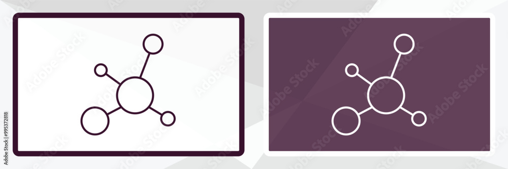 Poster ecosystem outline icon. linear vector from people concept. thin line white and black ecosystem icon 