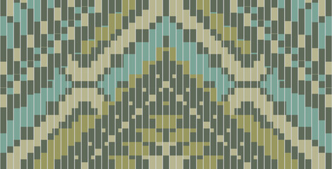 Tribal Filipino Traditional Patternfolk Embroidery, Aztec Geometric Ornament Print. Design for Carpet, Wallpaper, Clothing, Wrapping, Fabric