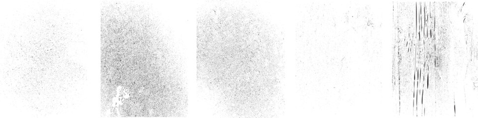 Grunge textures set. Collection of vector, distress, textures .Simply Place grungy textured overlay over any Object to Create grunge ,dirty effect .Various distressed texture for your design. 