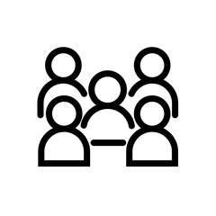 Teamwork Icon Outline Style