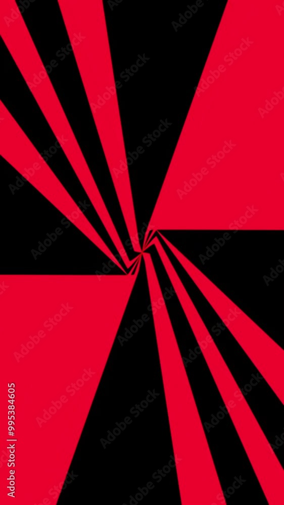 Aufkleber Futuristic animation with rotating lines. Design. Animation for splash screen or transition with straight lines moving and changing. Stylish background with line to transition or insert