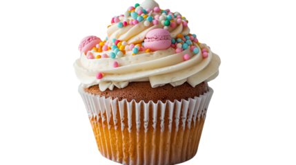 Cupcake isolated on transparent background, png