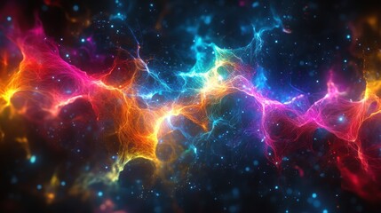 Chaotic yet Beautiful Abstract Colorful Background