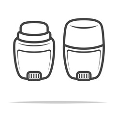 Deodorant stick icon transparent vector isolated