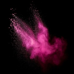Glimmering Pink Jet on Dark Backdrop