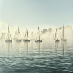 Fototapeta premium yacht in the sea