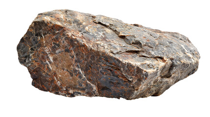 Obraz premium Hard rock boulder stone isolated on transparent background, png